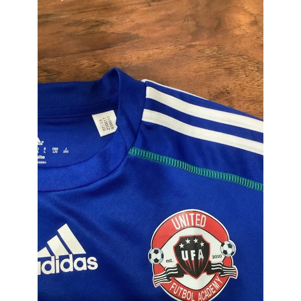 Adidas Vintage MLS Brand Logo Climalite T-Shirt Medium L